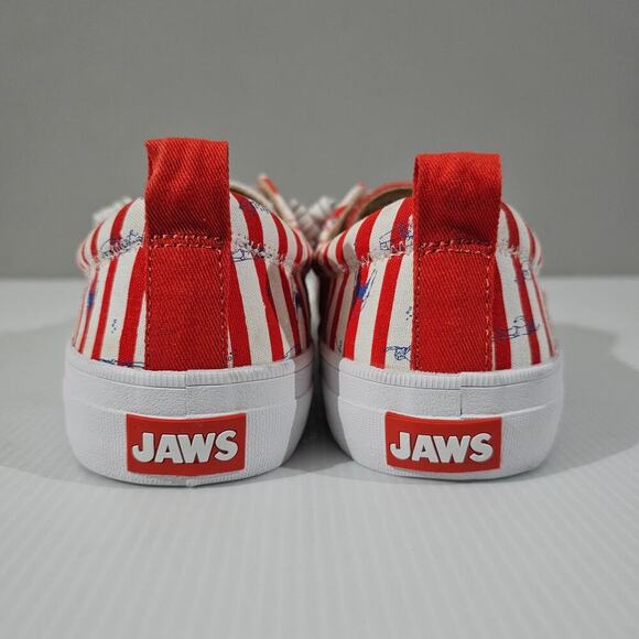 Sperry Red and White Striped Athletic Shoes - Picture 7 of 14